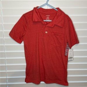 Carter's Red Short Sleeve Polo Shirt